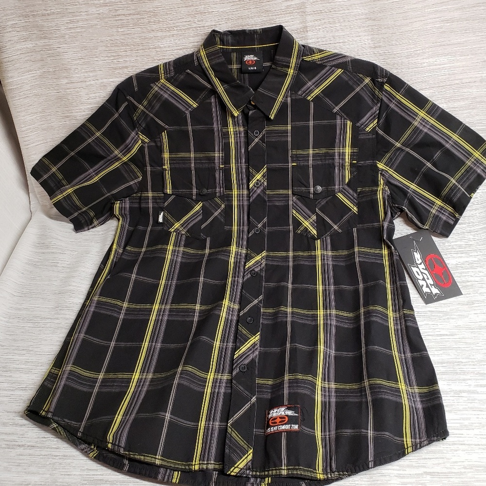 NWT No Fear Button Up